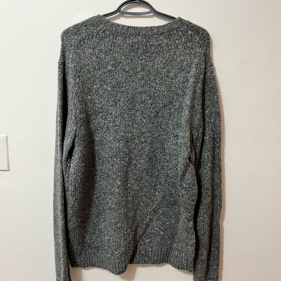 Heather gray Frank & Oak wool sweater . Size L - Picture 2 of 3
